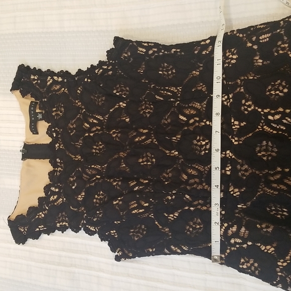 City Studio lace mini skater sleeveless dress fully lined, size 5- us 6 - Picture 4 of 10